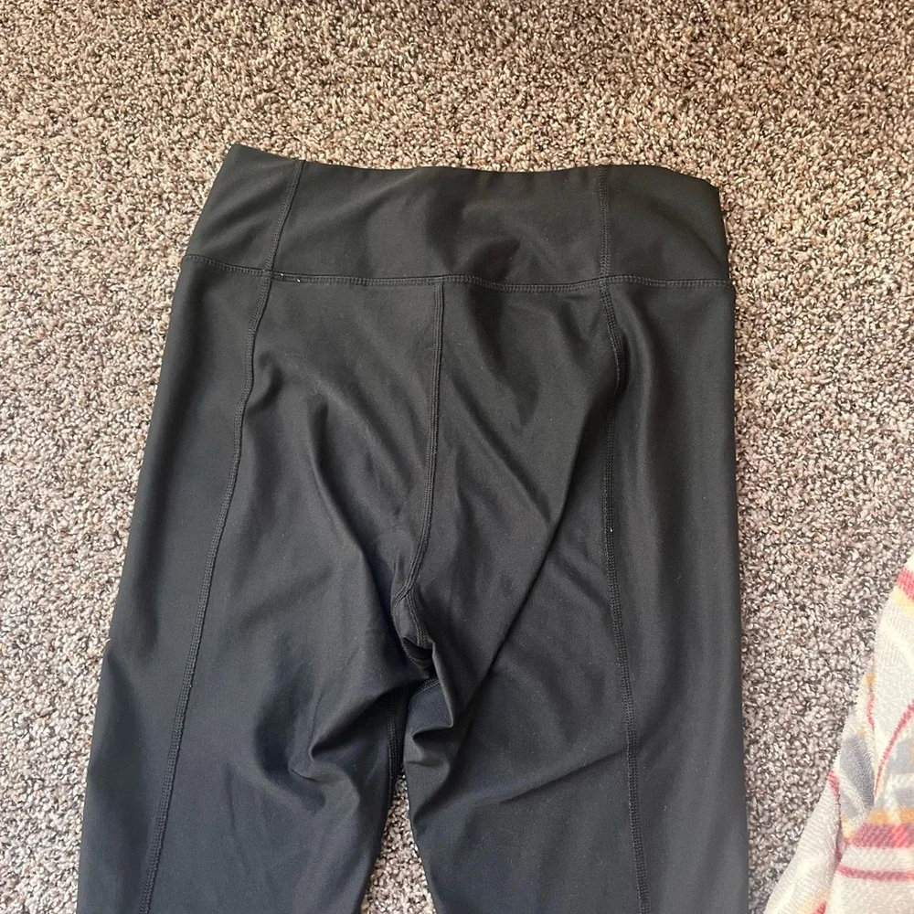 Nike Dri-fit Black Leggings with White Logo - Picture 6 of 6